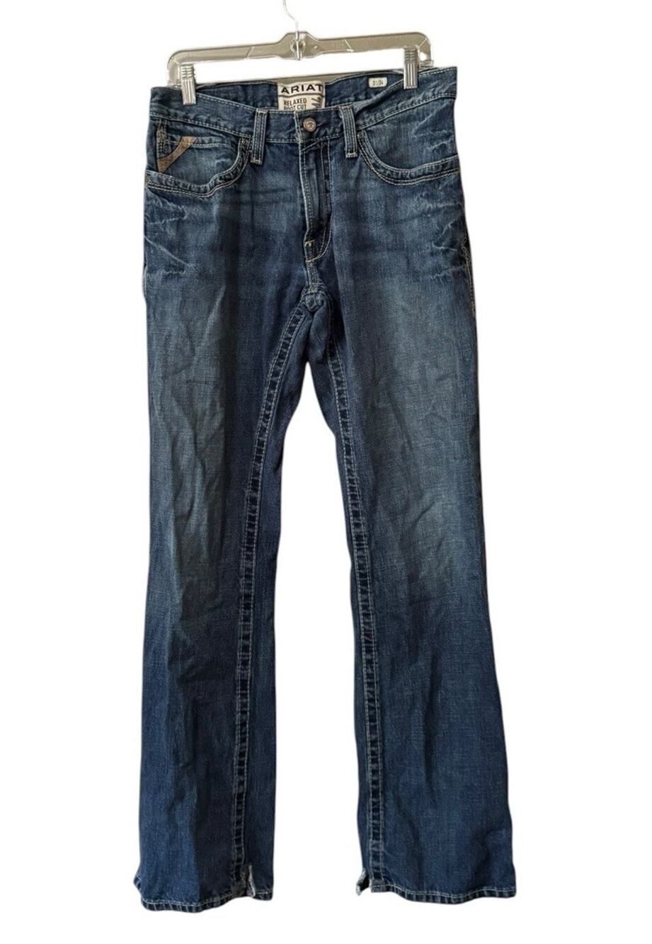 ARIAT M4 Boundary Boot Cut Relaxed Fit Jeans Size 31/34 Country Western Denim
